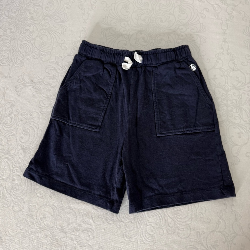 Petit Bateau Navy Blue Pull On Shorts with Pockets Size 6